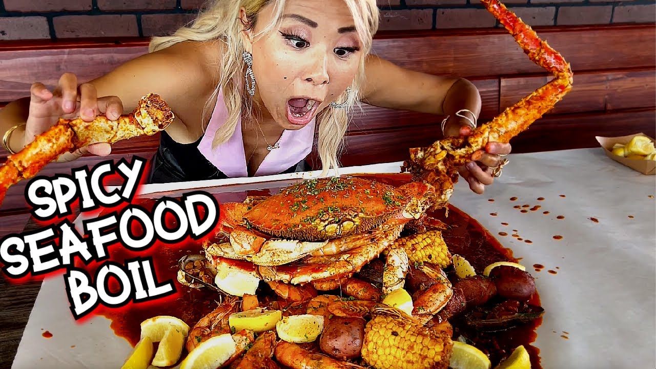 SPICIEST COMBO AT THE CRAB SHACK in Cerritos, CA!! #RainaisCrazy