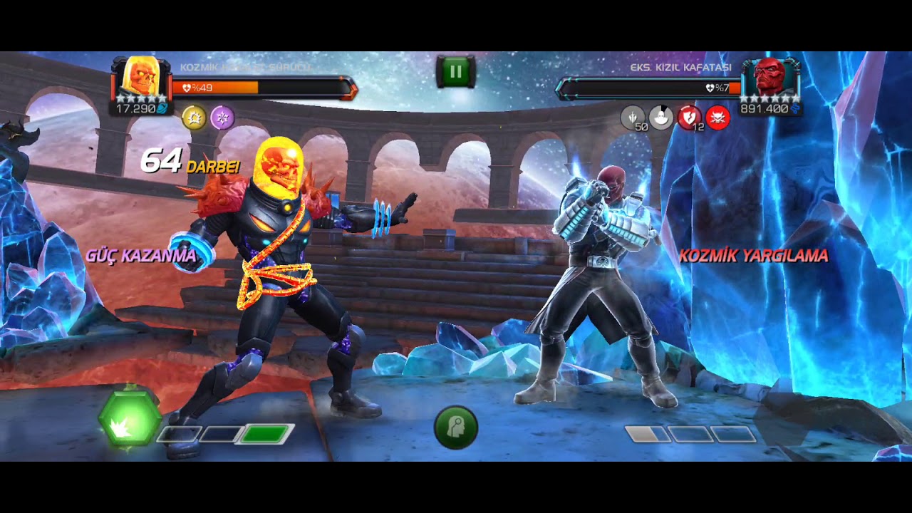 Abyss Eks. Red Skull vs Cosmic Ghost rider