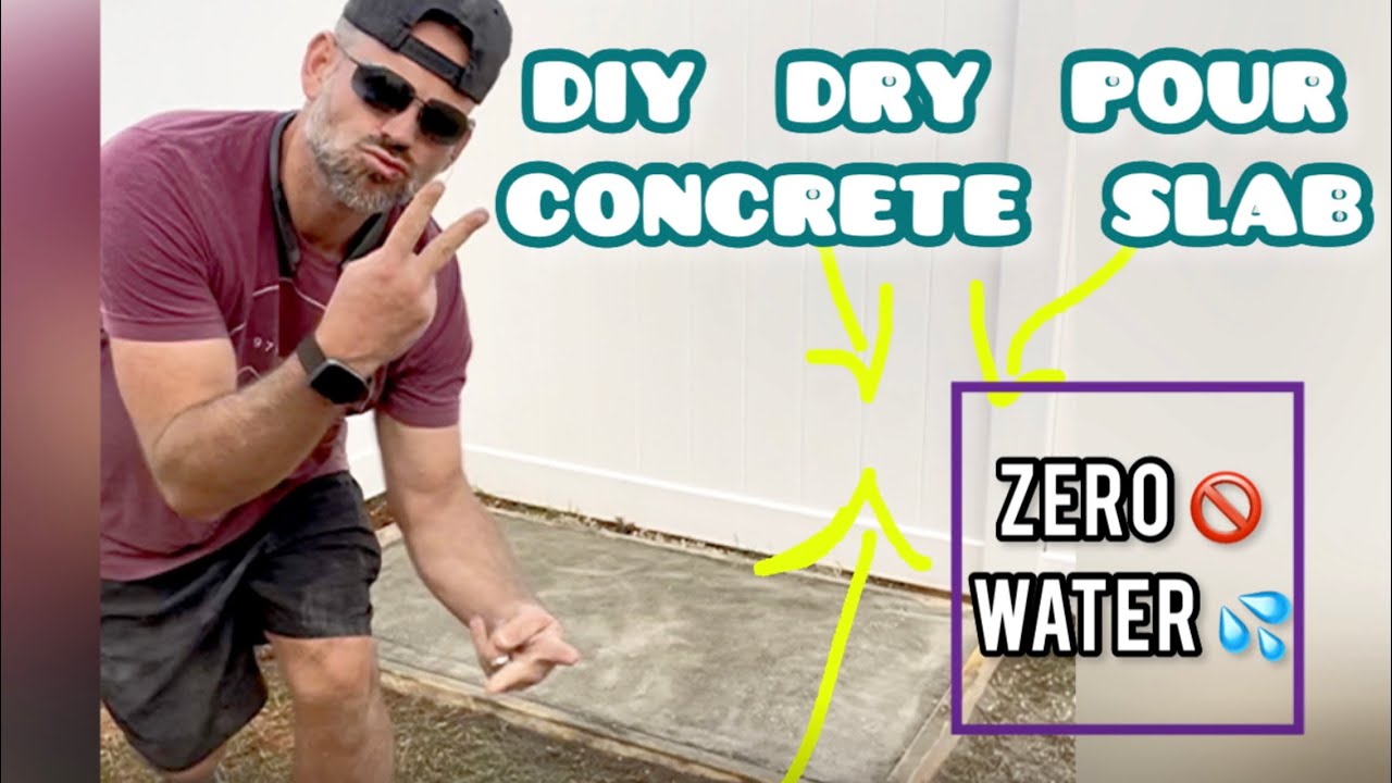 DRY POUR CONCRETE SLAB with ADHD 😅