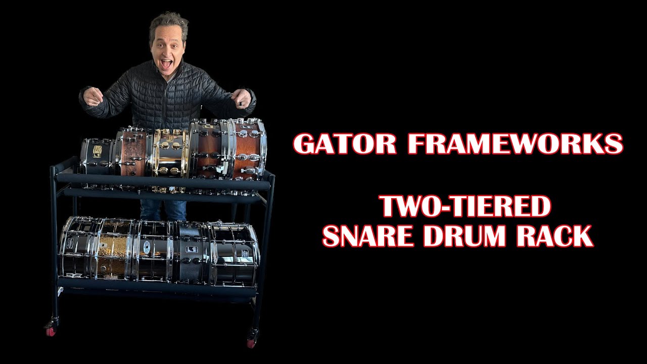 Nick D'Virgilio - Gator Frameworks Two Tier Snare Drum Rack Build