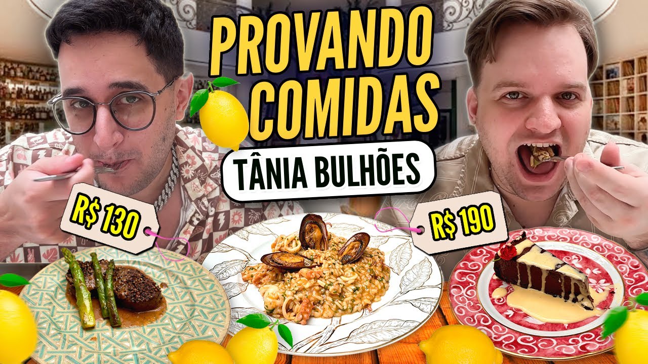 Provando comidas: restaurante da T&Acirc;NIA BULH&Otilde;ES