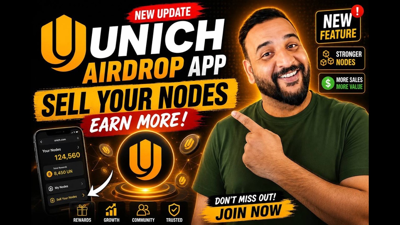 КРУПНОЕ ОБНОВЛЕНИЕ AIRDROP ОТ UNICH 🚨 Функция продажи нод уже доступна!