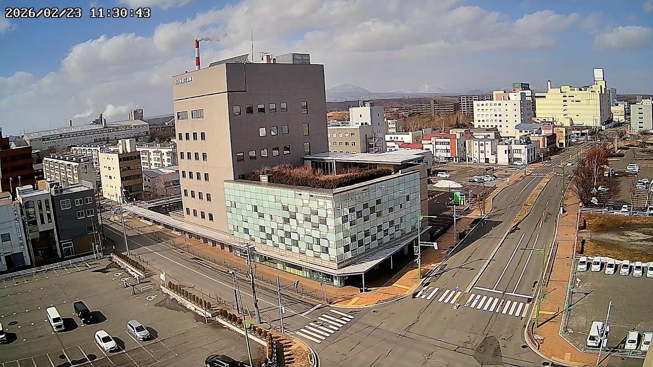 北海道苫小牧市表町交通状況ライブカメラHokkaido Tomakomai Omotemachi Live Camera.world.cam
