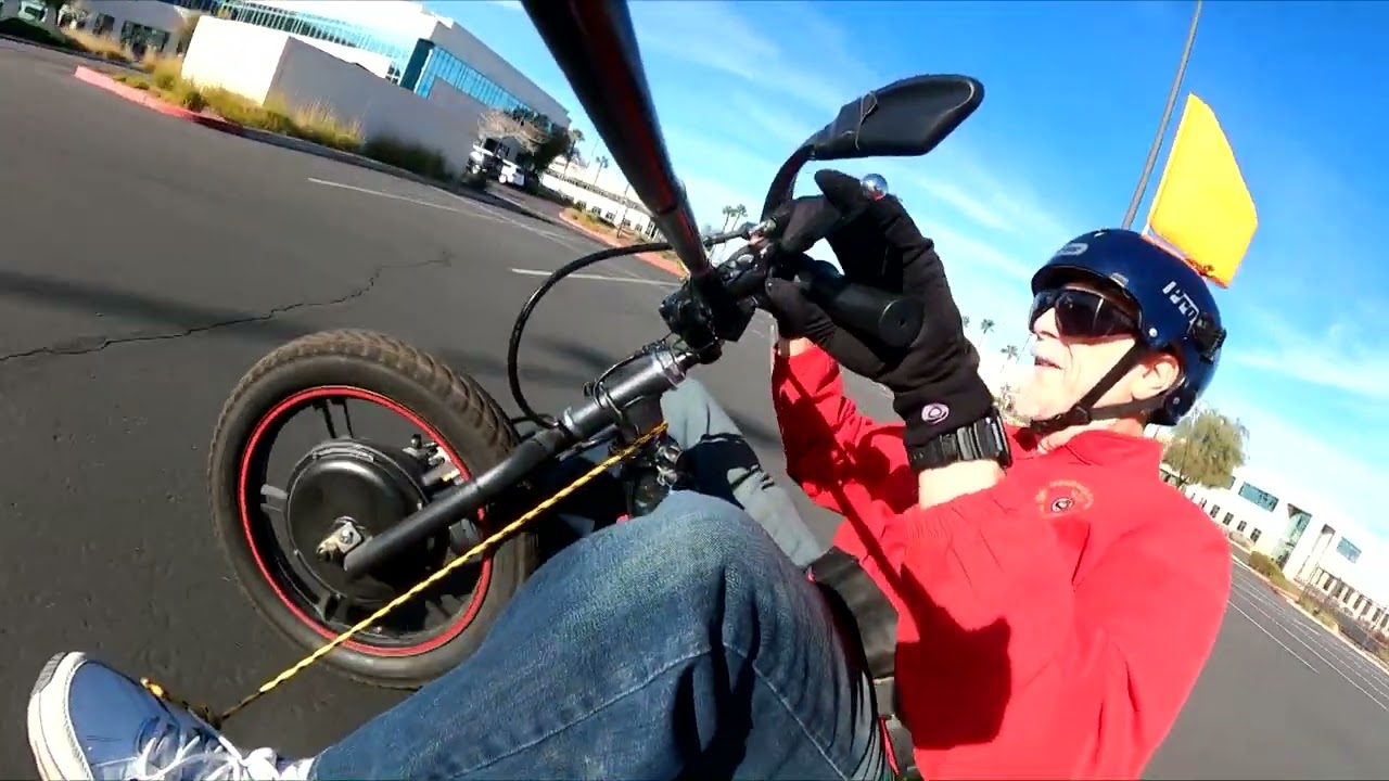 01-20-26 Mototec Drifter Trike parking lots office buildings N. Stephanie Henderson NV. Chopper Mike