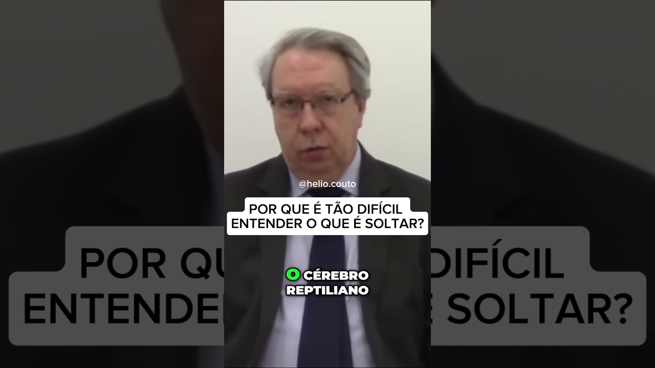 Por que &eacute; t&atilde;o dif&iacute;cil entender o que &eacute; SOLTAR? #heliocouto #soltar