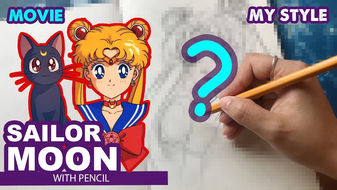 PENCIL DRAWING - SAILOR MOON | Semi Realistic | Huta Chan