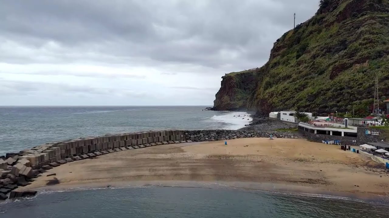 Madeira Drone View: Calheta Beach in 4K | Potensic Atom 2