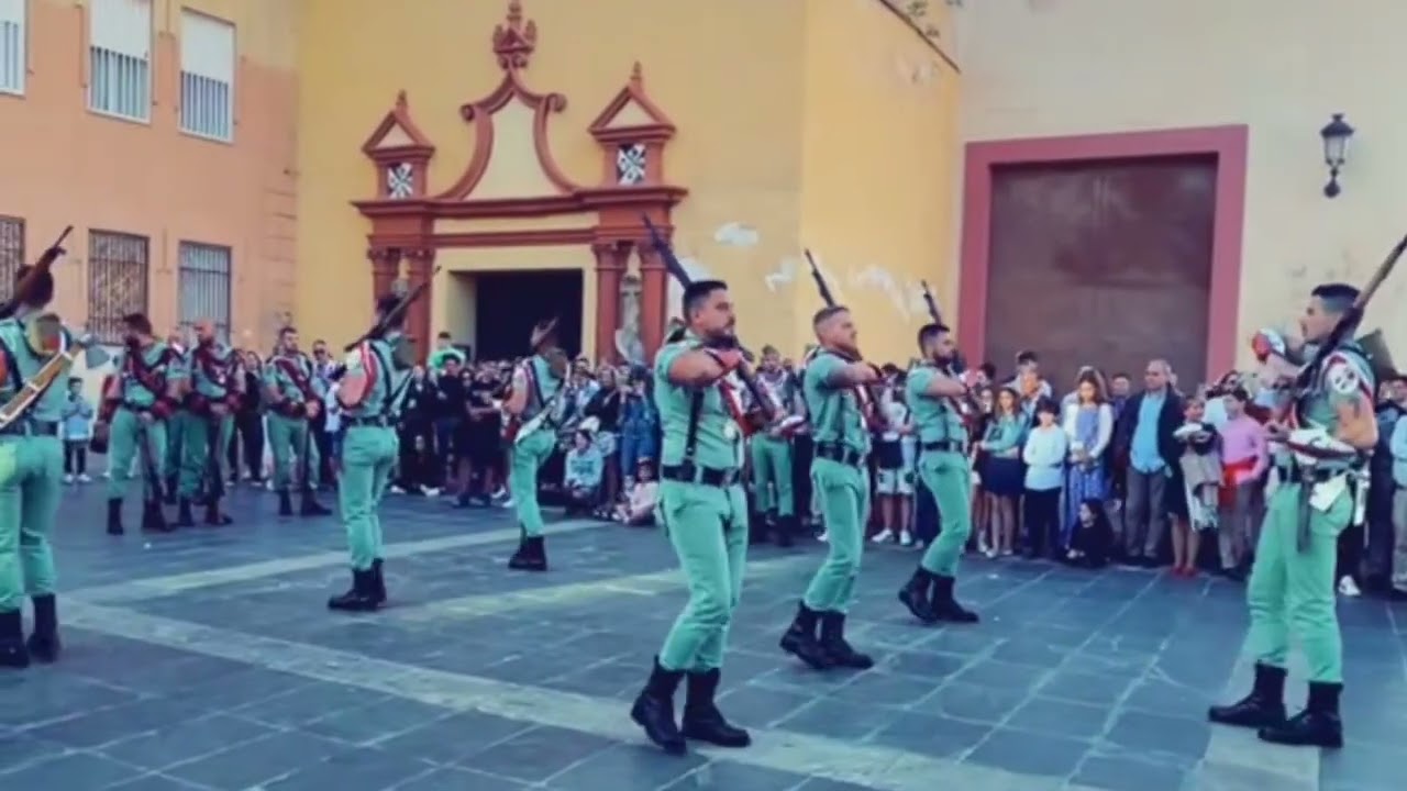 Malabares Escuadra Gastadores de la Legión. Guardia al Cristo de la Buena Muerte (Mena) Málaga 2023
