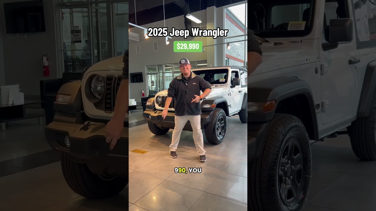2025 Jeep Wrangler for just $29,990!