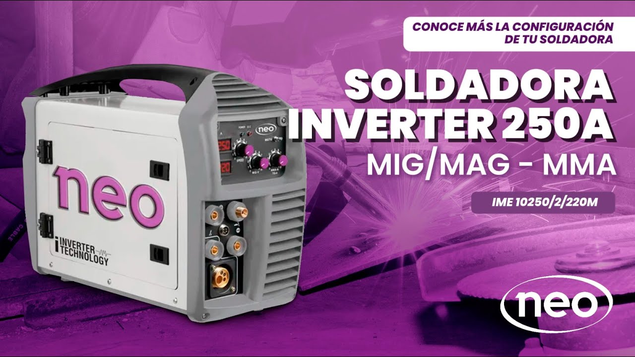 Soldadora inverter Mig/ Mag y MMA 250A