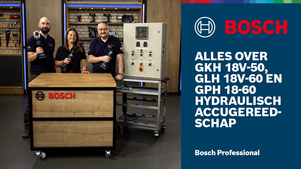 Alles over GKH 18V-50, GLH 18V-60 en GPH 18-60 hydraulisch accugereedschap