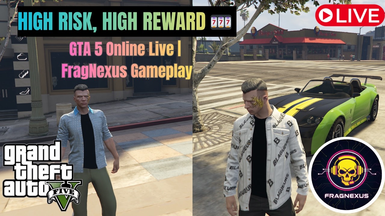 🔴{IN} LIVE: HIGH RISK, HIGH REWARD 🎰 | GTA 5 Online Live | FragNexus Gameplay