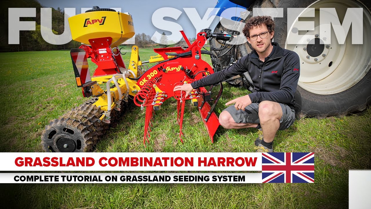 Reseeding & Grassland Renovation – APV Grassland Combination Harrow GK 300 M1 Full Tutorial