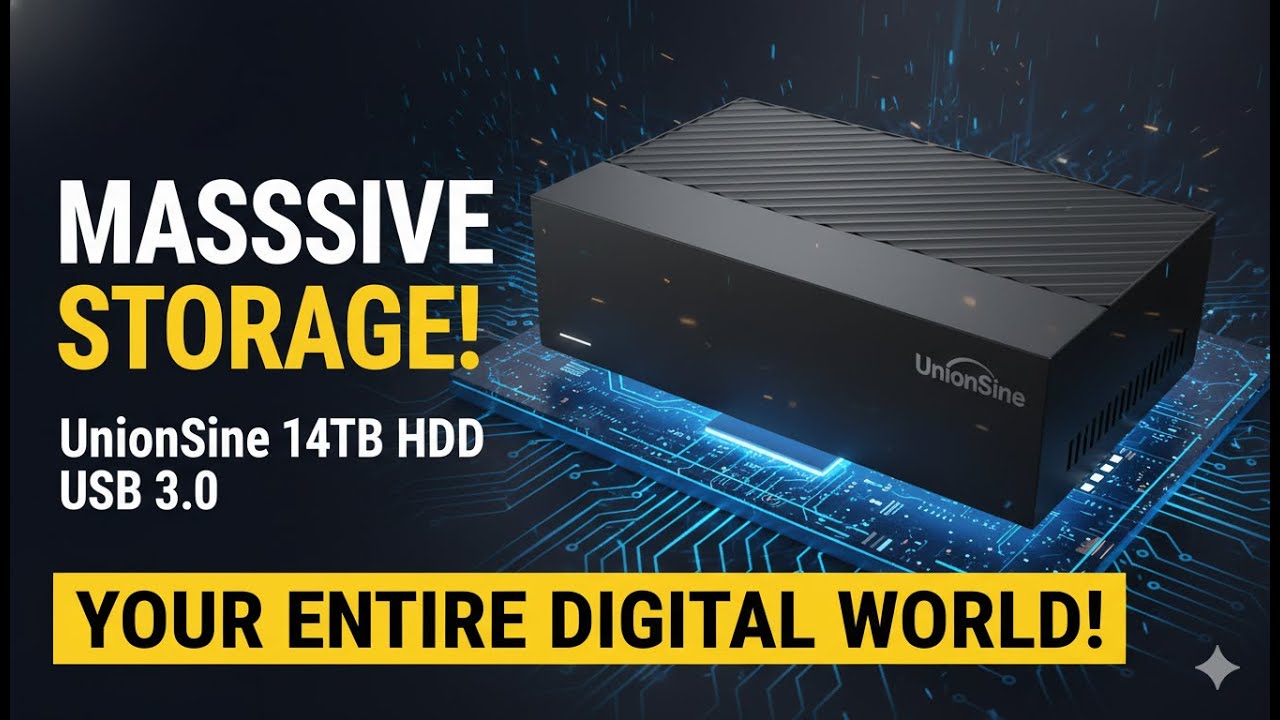 UnionSine 14TB External Hard Drive Review | Massive Desktop Storage