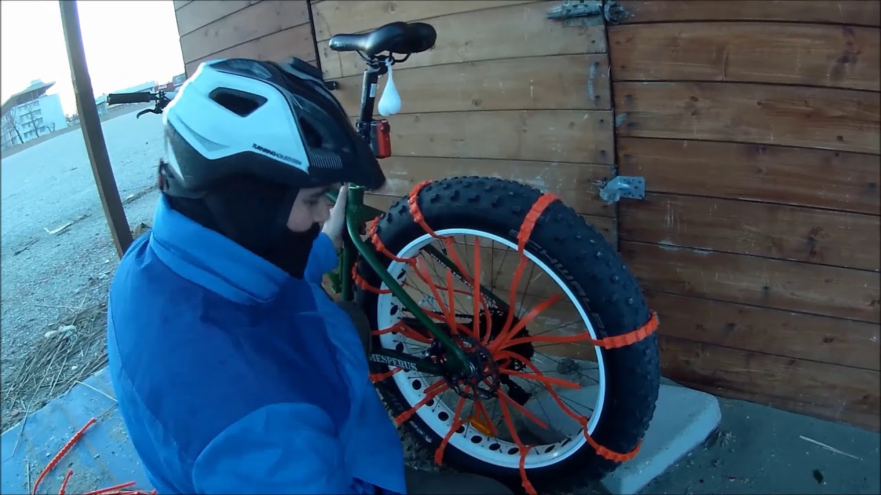 Zip grip on fat bike 2018 Antiderapante pentru bicicleta