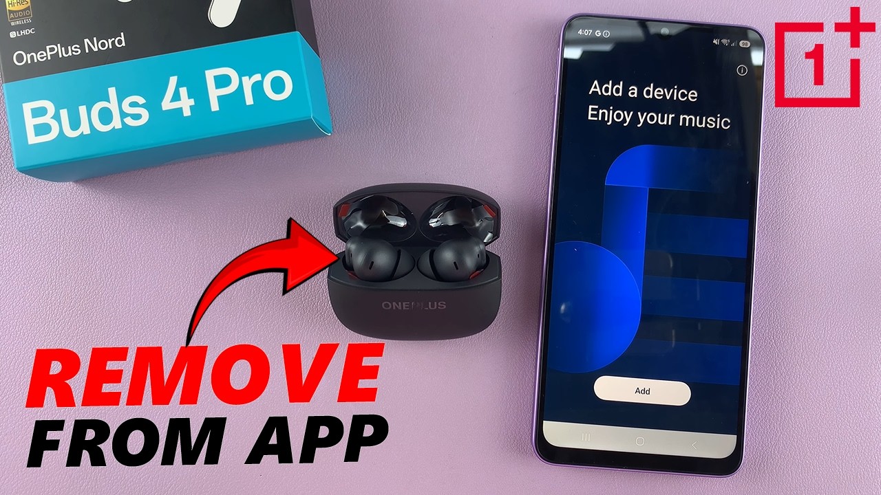 Как удалить наушники OnePlus Nord Buds 4 Pro из приложения HeyMelody