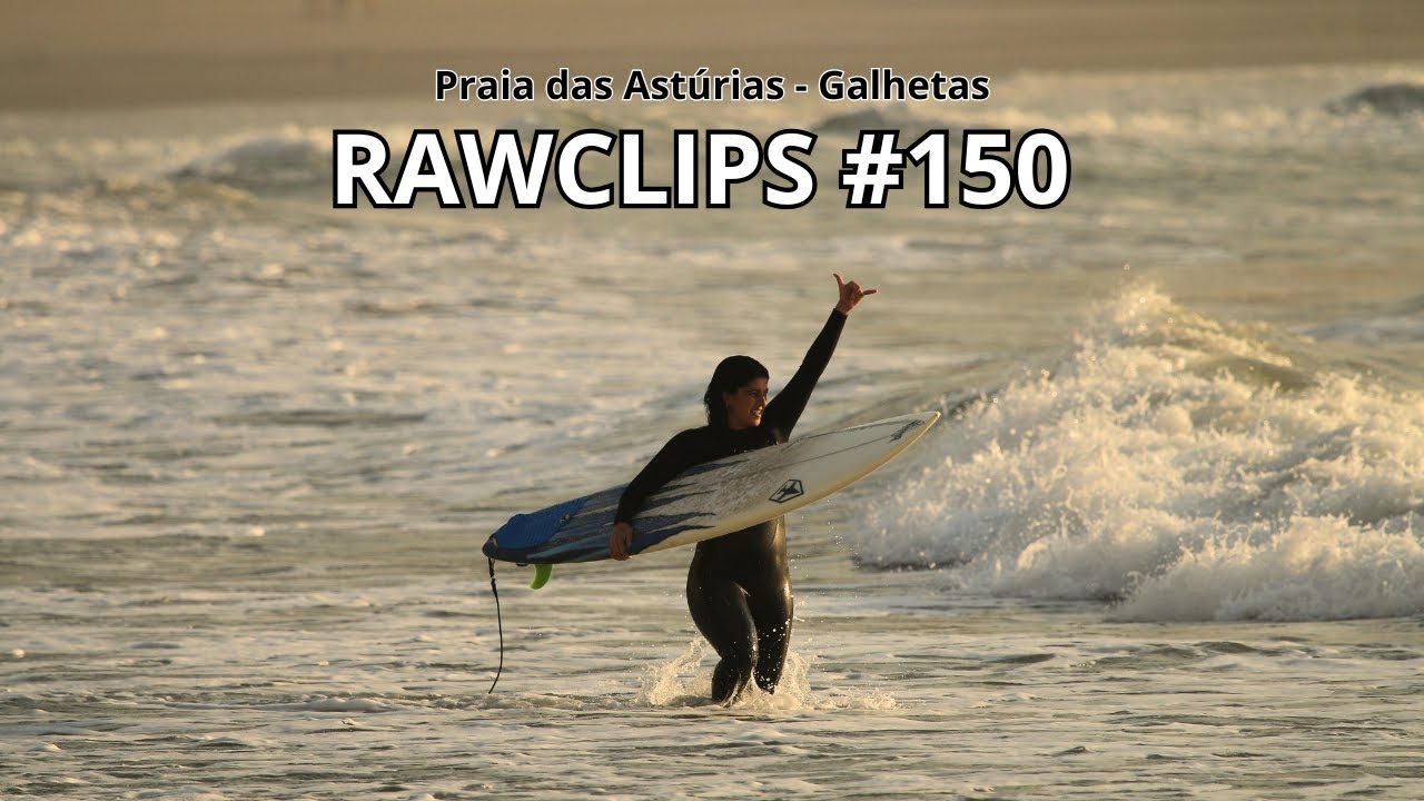 SURF DE VER&Atilde;O GUARUJA - PRAIA DAS ASTURIAS GALHETAS COM BOAS ONDAS   (rawclips) #150