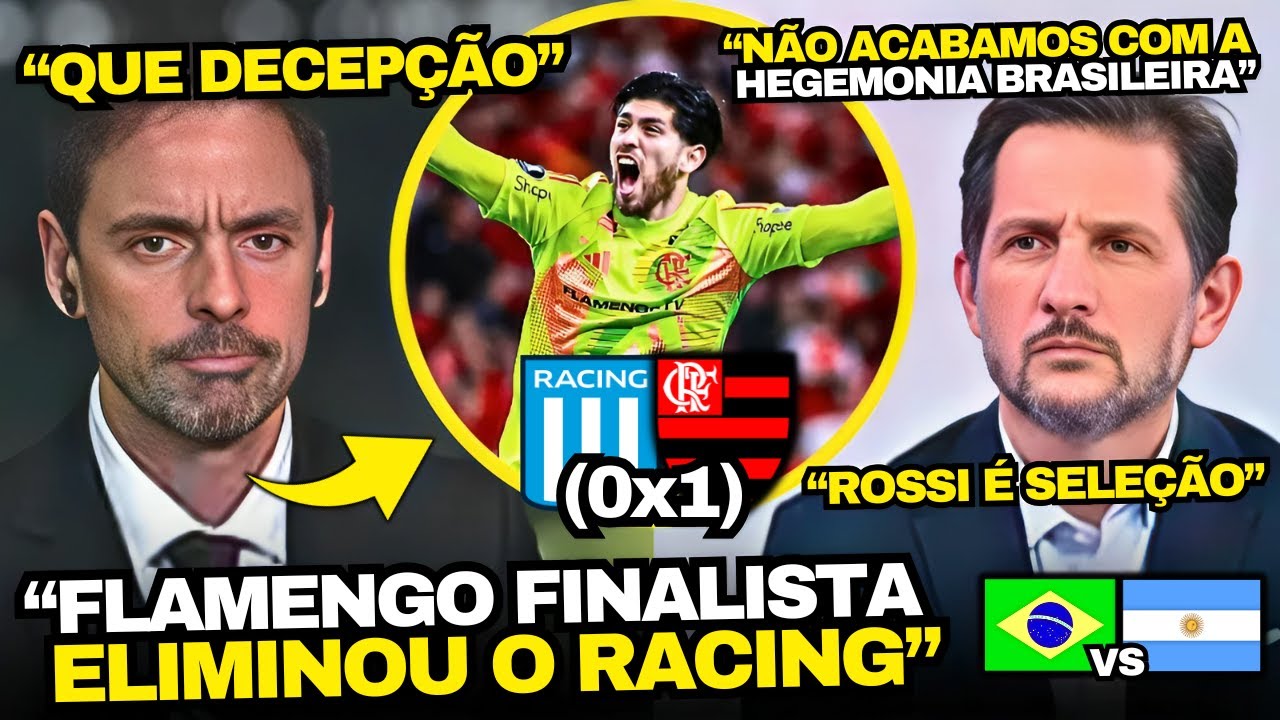 TV ARGENTINA REVOLTADA COM ELIMINAÇÃO DO RACING PRO FLAMENGO