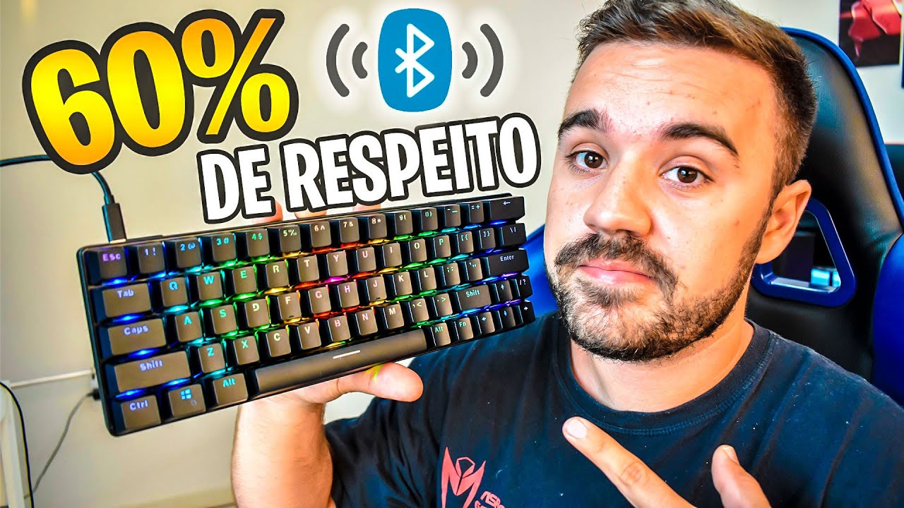 BAITA OPÇÃO de Teclado 60% - Blitzwolf BW-KB1 análise completa