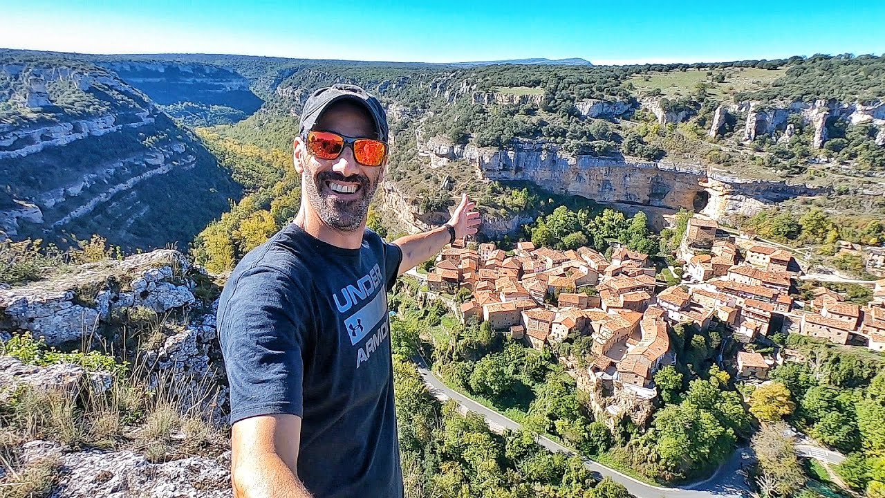 UN PUEBLITO DE SOLO 50 PERSONAS, con cascada, río, y esta vista🔥🇪🇸