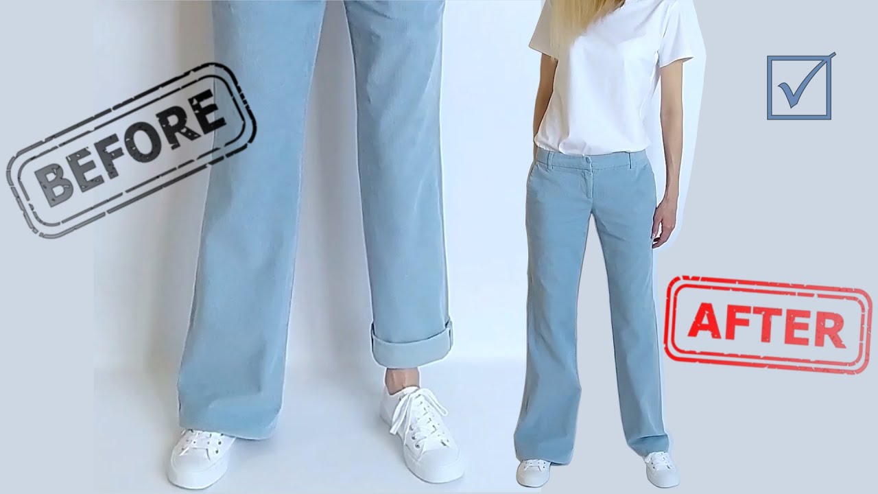 How to Alter Your Flared Pants into Straight Pants 👖