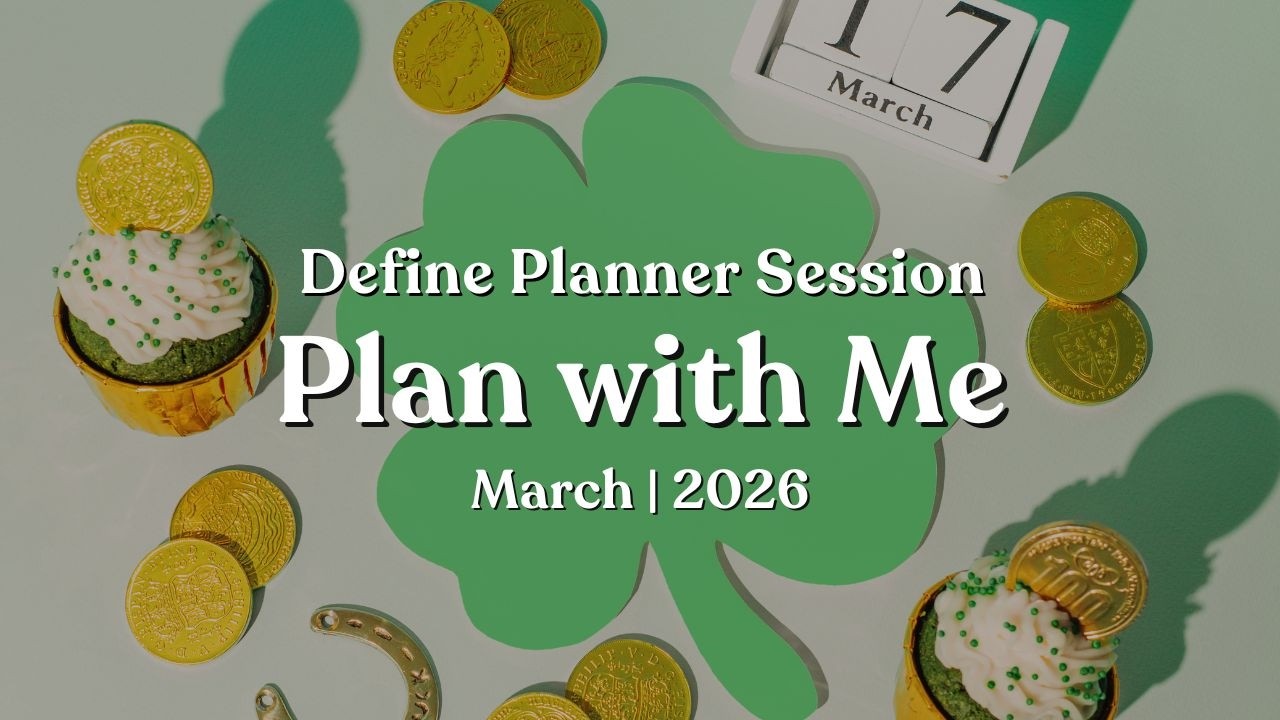 March 2026 Planner Setup | Monthly Calendar & Accountability Tracking | Define Planner