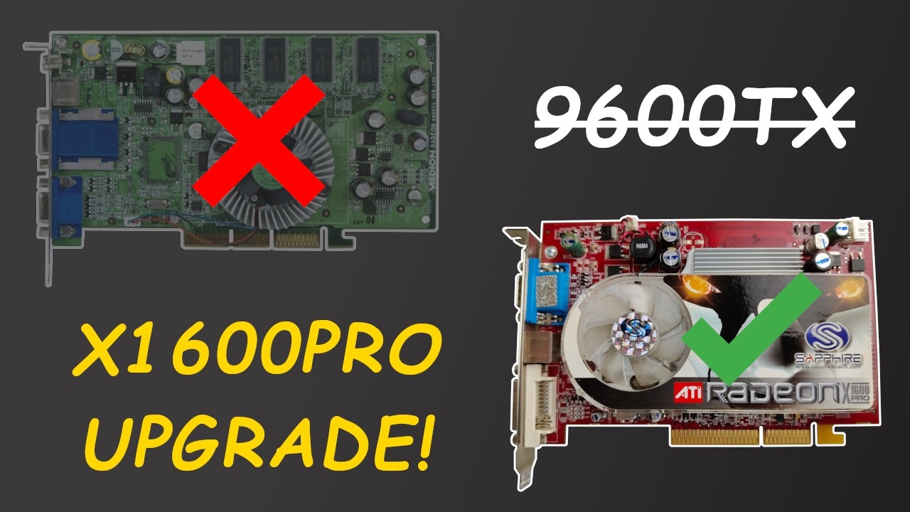 #160 Wymiana padniętego Radeona 9600TX &ndash; czy X1600 PRO uratuje ten retro komputer?