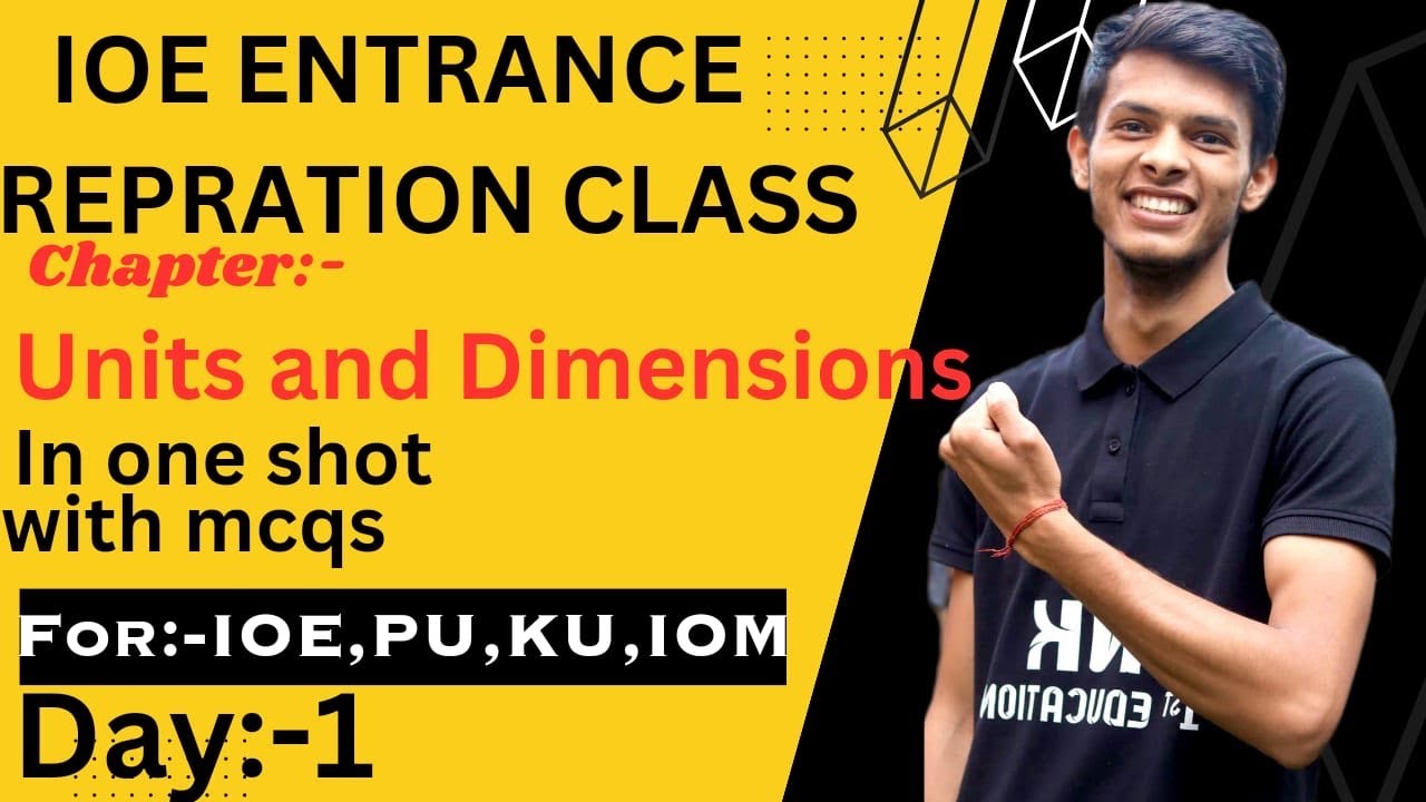 ioe entrance preparation physics || unit and dimension mcq || pu entrance exam preparation classes