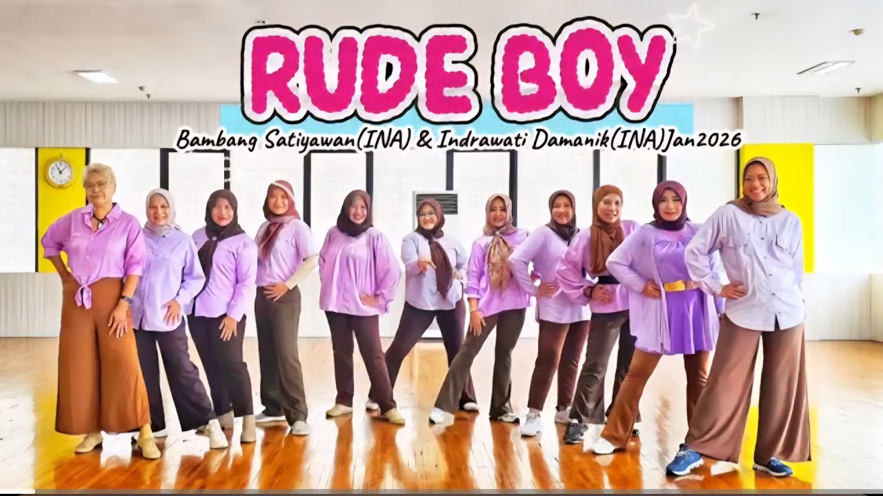 RUDE BOY LINEDANCE || Bambang Satiyawan(INA) & Indra Damanik(INA)Jan2026|| improver || Groove Velvet