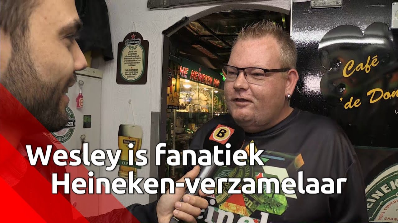 De Heinekenverzameling van Wesley van Hoof (39) uit St. Willebrord is heel bijzonder. Hij heeft d...