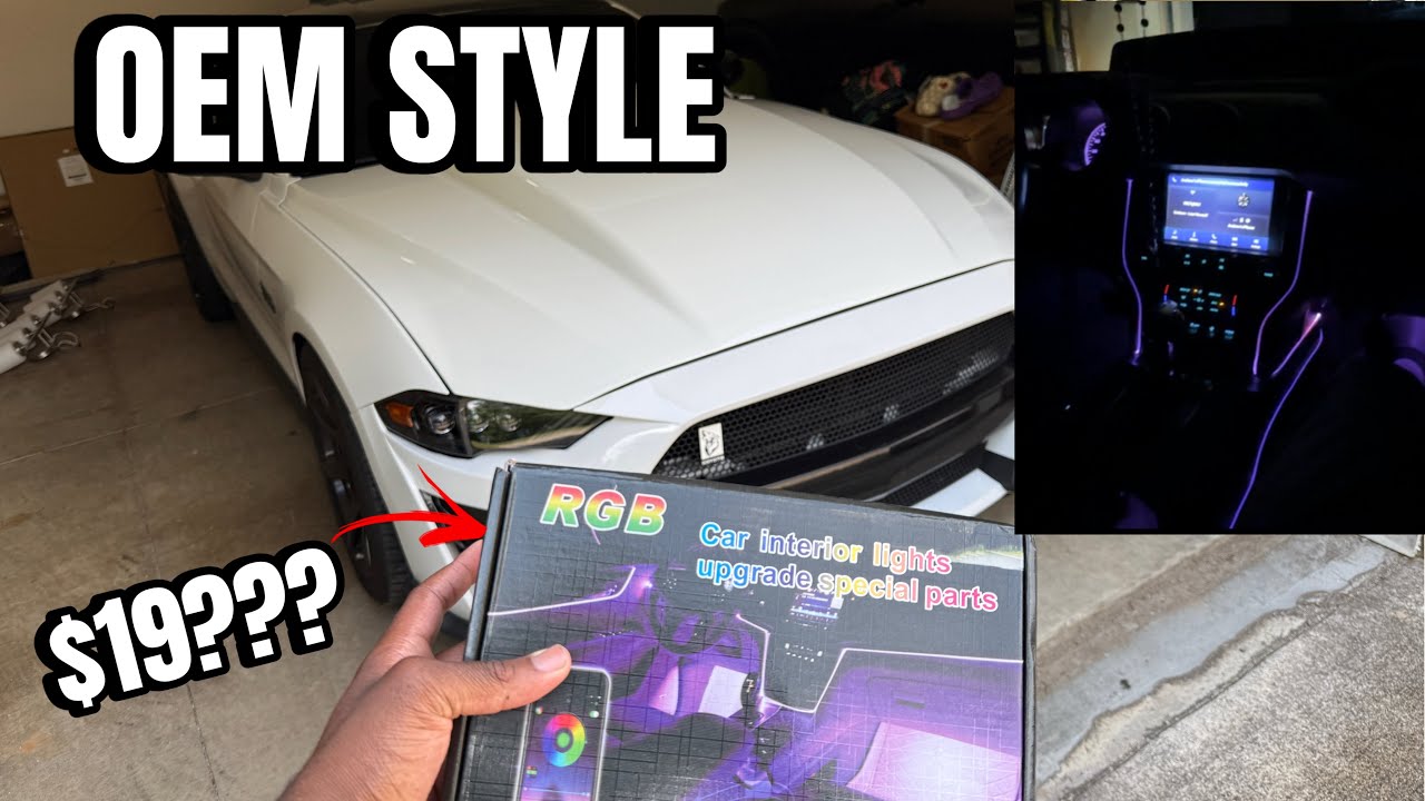 I INSTALLED $19 AMBIENT LIGHTS FROM TIKTOK SHOP IN MY MUSTANG GT