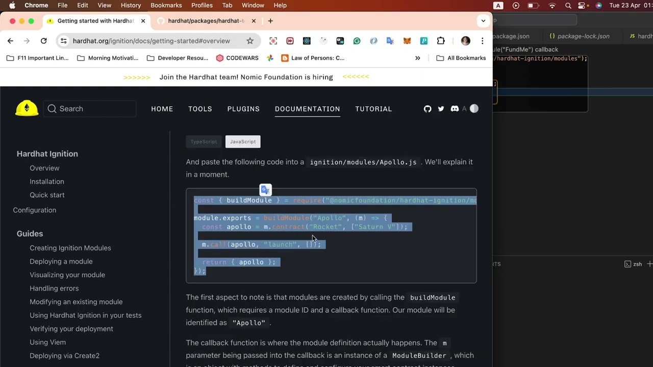 hardhat ignition: Deploy #smartcontracts  (With arguments and using Library)with #hardhat