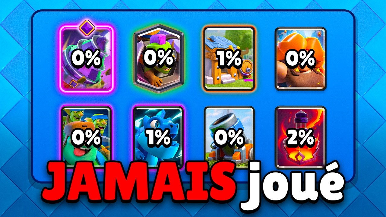GAGNER AVEC LE DECK LE MOINS JOUÉ de CLASH ROYALE 💀