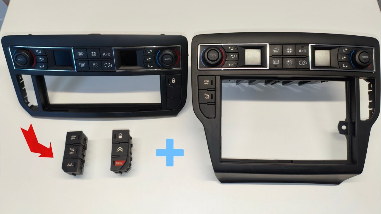Citroen C5 X7 remove climate control unit and buttons from frame