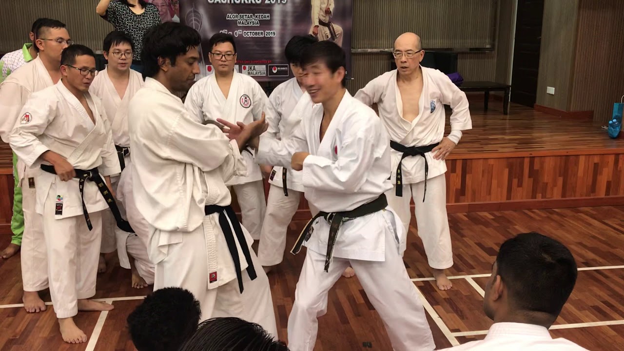 Budo Karate part 6 : Elbow technique self defend - Naka Sensei, JKA Malaysia Gashukku 2019