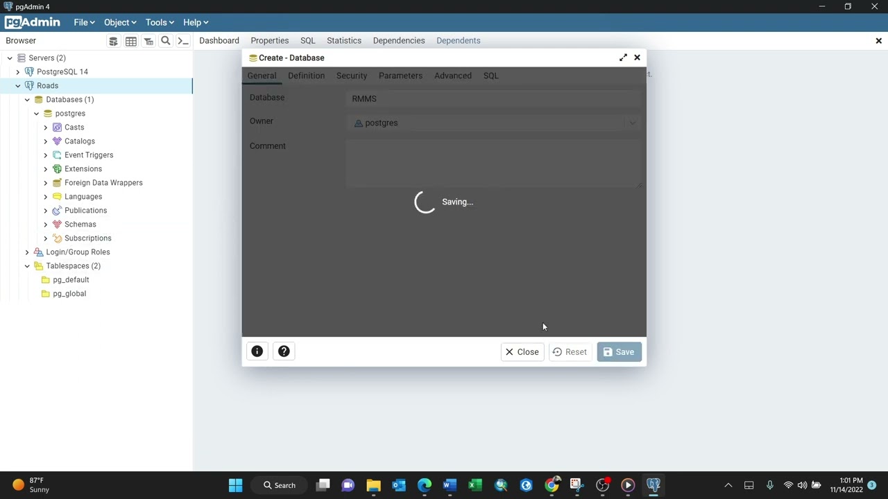 Creating Spatial Database using PostgreSQL