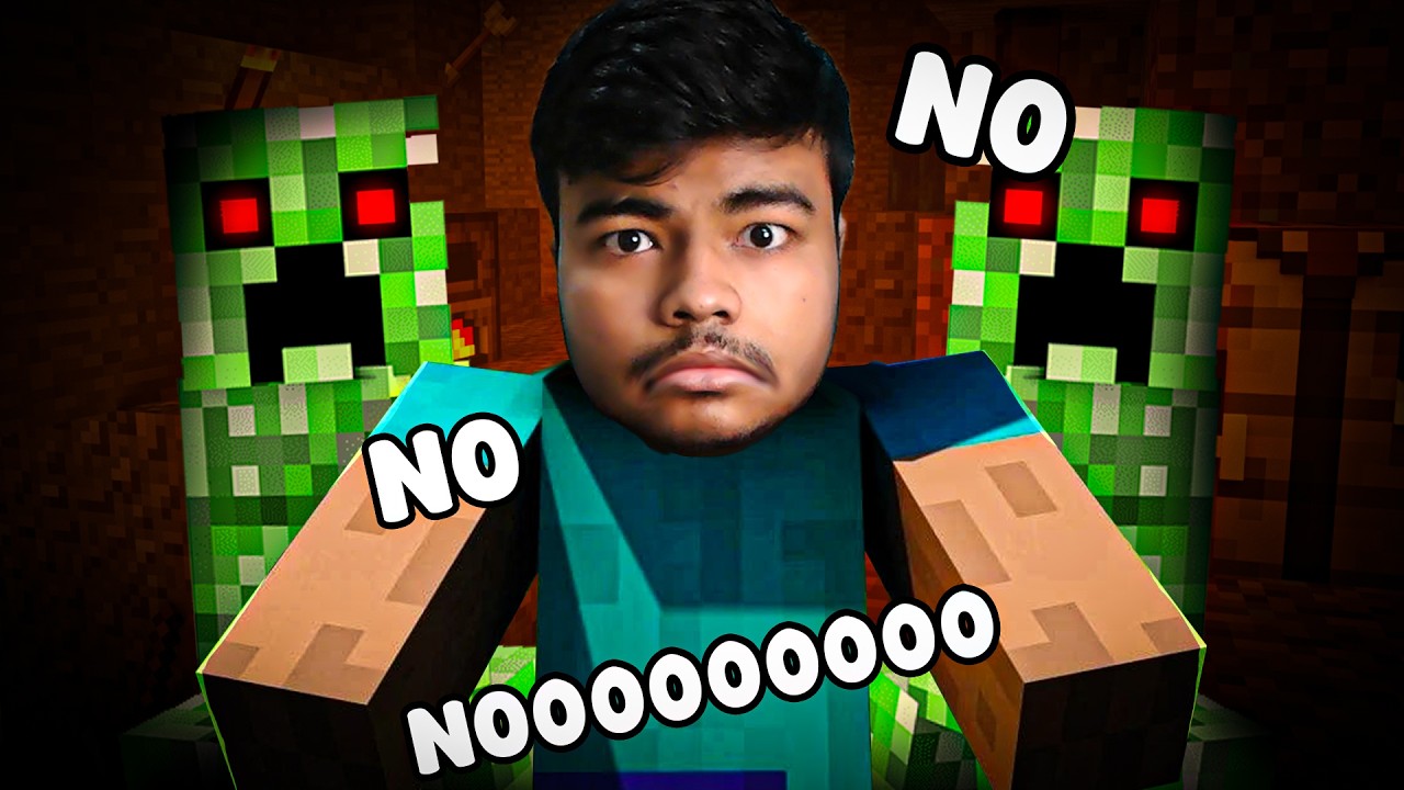 Mining in a Cave Gone WRONG! 😨 | Minecraft #5