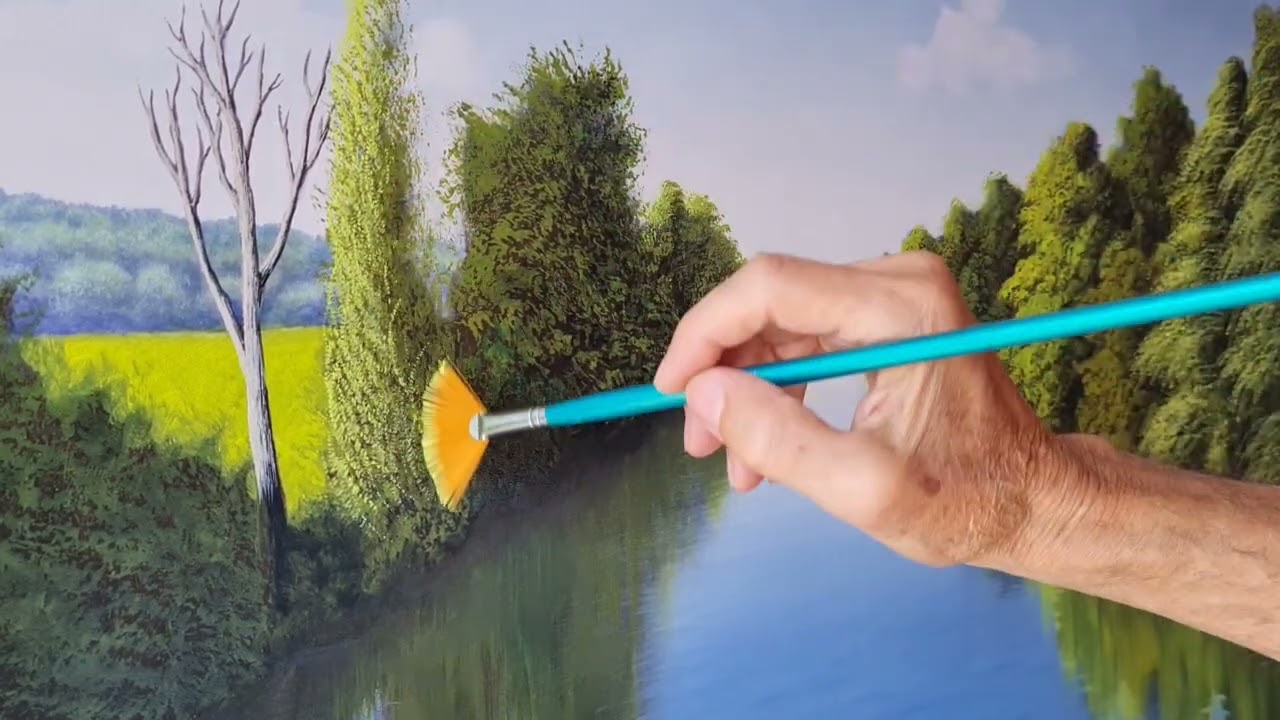 Wie ich male (3) Ein sommerlicher Fluss