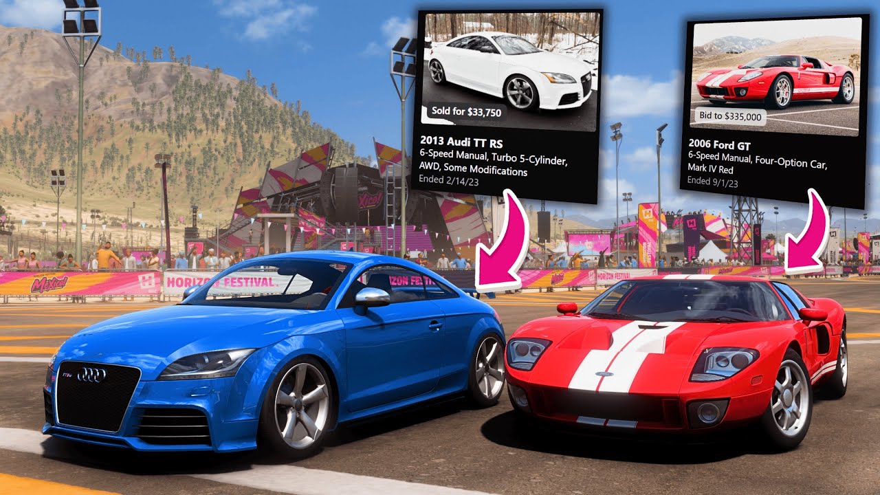 Forza, but Our Cars Are From CARS & BIDS!! (ft. Mjay & BlueDuck)