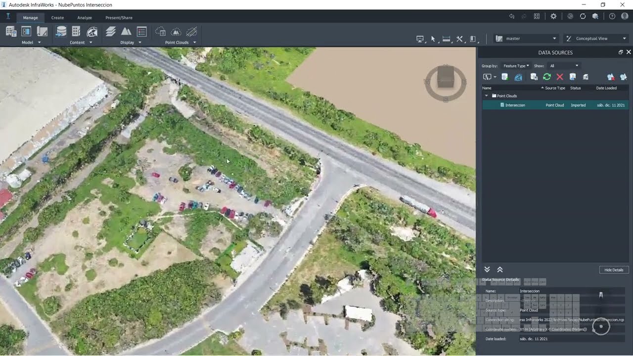 Importar Nube de Puntos (Recap) // INFRAWORKS 2022