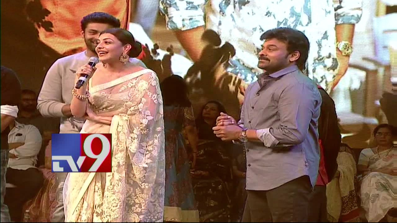 Actress Kajal Aggarwal speaks@ Khaidi No 150 Pre Release Event - TV9