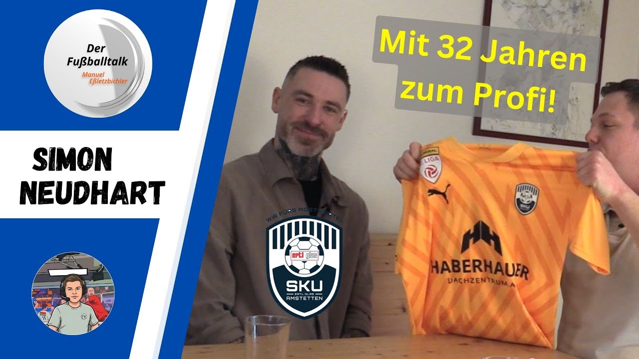 Simon Neudhart mit 32 Jahren von der Landesliga ins Profigeschäft. Interview + Wordrap + Gewinnspiel