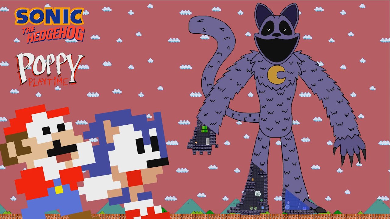 😱Mario and Sonic vs GIANT Catnap Maze (Poppy Playtime Chapter 3)