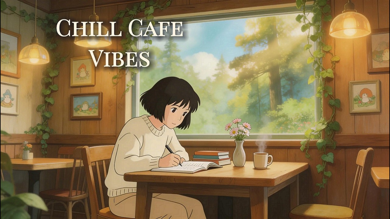 Chill Cafe Vibes ☕ | Cozy Coffee Shop Ambience | Music for Study, Work & Relax (1 Hour)