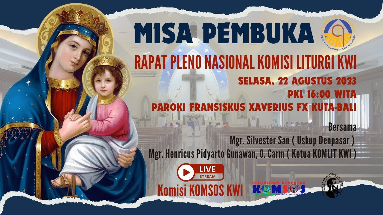 (LIVE) MISA PEMBUKA PLENO NASIONAL KOMISI LITURGI KWI