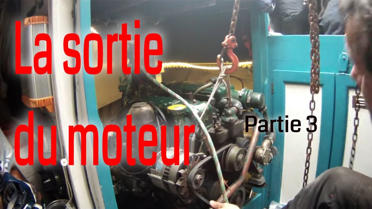 61-La sortie du moteur in-board ! On s'aide de l'annexe pour déplacer le voilier⛵Partie 3
