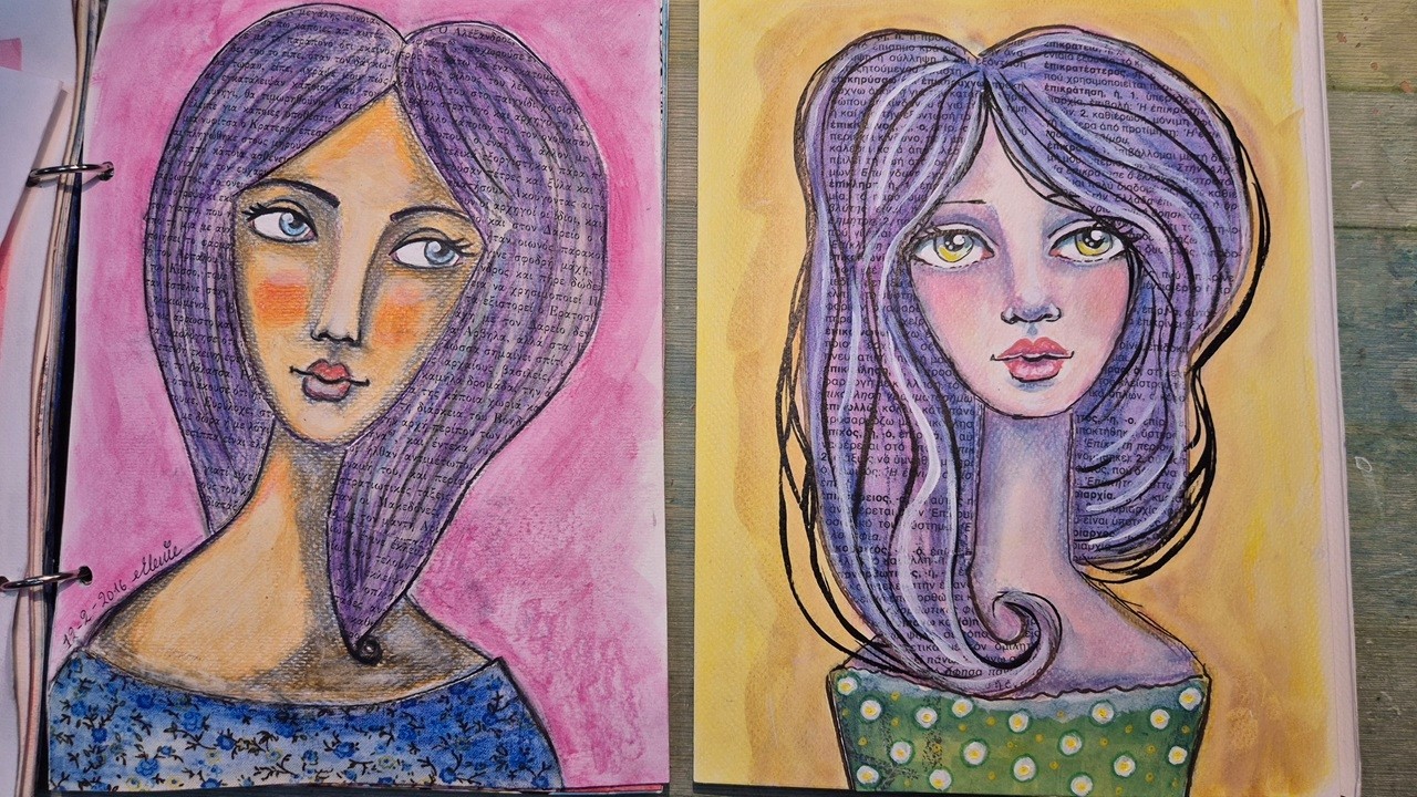 ❤️ Face 12 for the 2016 VS 2026 #29faces Art Challenge