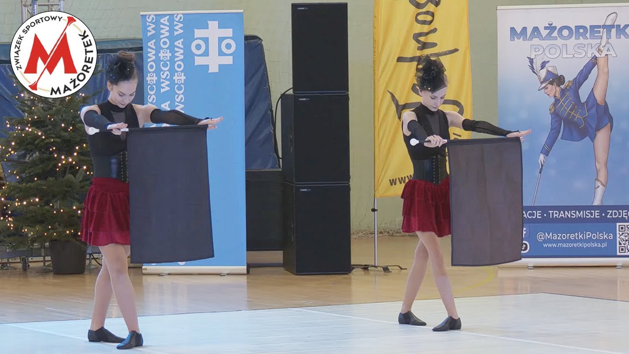 Duet Trio Flaga Juniorki Seniorki - Trzebnickie Mażoretki Trzebnica - Świąteczna Bajka 2025