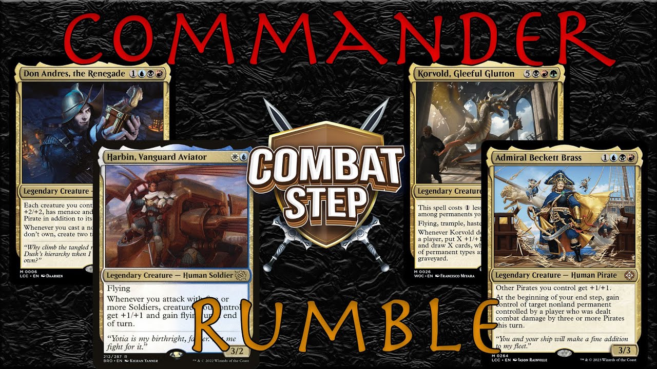 Commander Rumble 011 Don Andres v Harbin v Korvold Gleeful Glutton v Admiral Beckett Brass