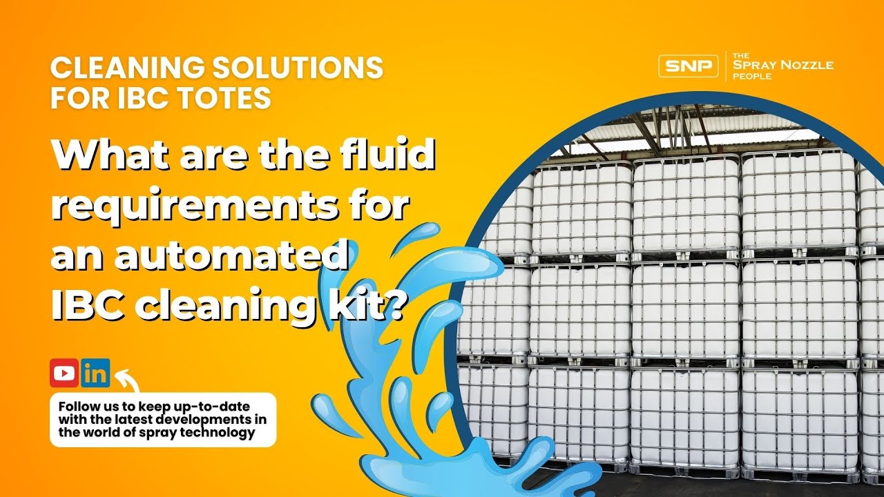 Cleaning solutions for IBC totes. What are the fluid requirements for an automated IBC cleaning kit?
